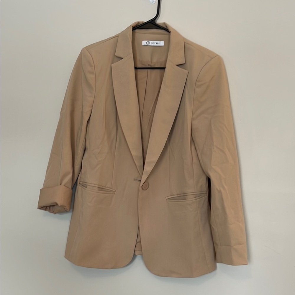 Tan Blazer Jacket